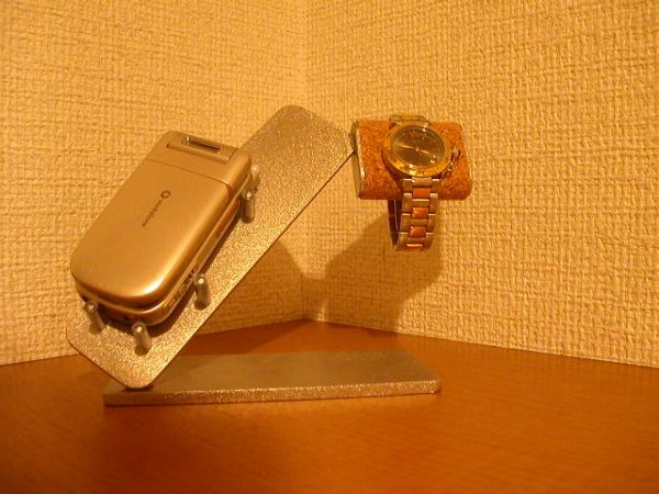 画像1: 携帯電話収納！腕時計＆携帯電話スタンド　パート5 (1)