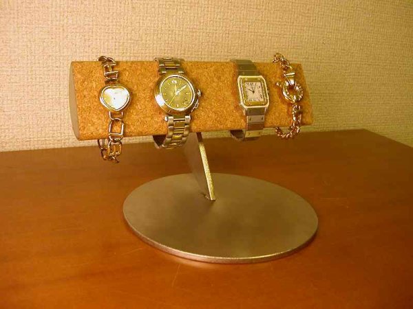 画像1: 時計を飾る！半円パイプ4本掛け腕時計スタンドパート2 (1)