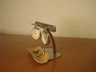 画像3: 懐中時計ケース 懐中時計2本掛けスタンド