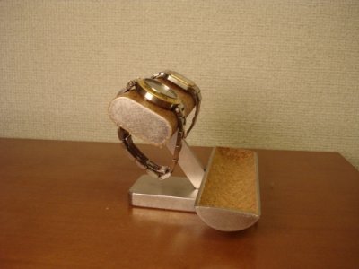 画像1: ウオッチスタンド　どっしり安定だ円パイプ腕時計スタンド