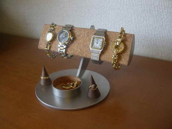 画像1: 腕時計　収納　腕時計スタンドトレイ＆指輪ディスプレイ　IMG195 (1)