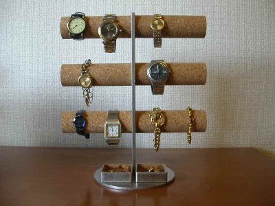 画像1: 腕時計スタンド　　12本掛け腕時計スタンドダブルトレイバージョン