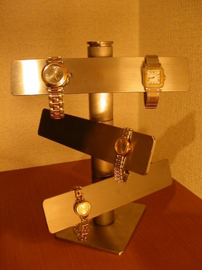 画像1: 腕時計スタンド  可動式3段バークール腕時計スタンド