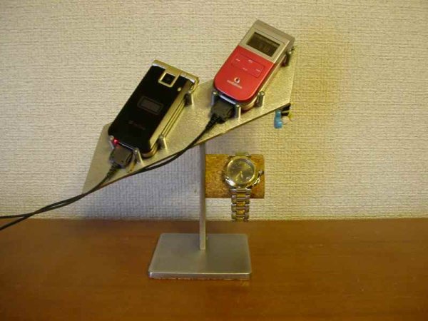 画像1: 充電ディスプレィ携帯電話＆腕時計スタンド (1)