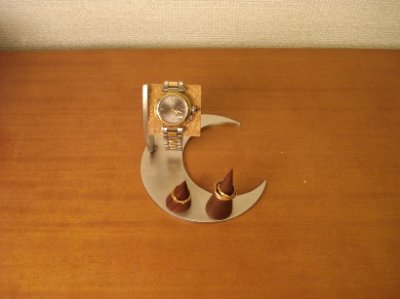 画像3: ハンドメイド！三日月腕時計スタンド　指輪スタンドバージョン