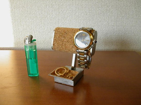 画像1: 小さいトレイ付き腕時計スタンド (1)
