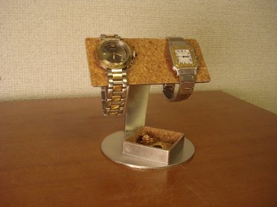 画像2: 菱形トレイ2本掛け腕時計スタンド
