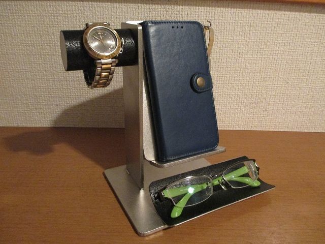 腕時計スタンド　腕時計、スマホ、眼鏡、キースタンド　ブラック　No.210504