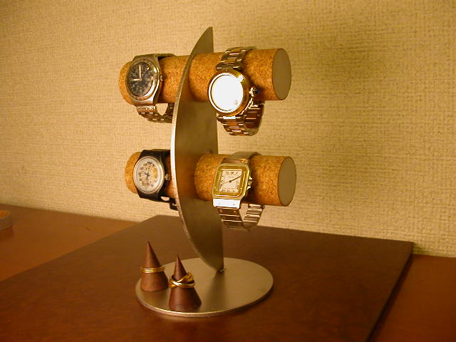 腕時計スタンド　三日月ムーン腕時計ディスプレイスタンド！指輪スタンド付き